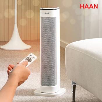 [한경희] 초저소음 PTC 타워형 리모컨 온풍기 전기히터