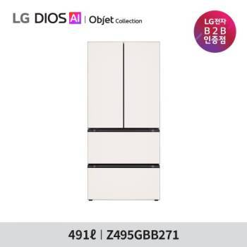 1등급 [LG] 디오스 AI 오브제컬렉션 김치냉장고 (4도어 491L) Z495GBB271