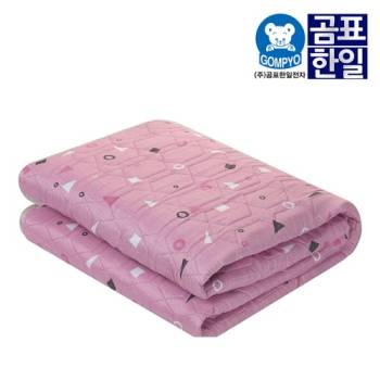 [곰표한일] 무자계 워셔블 안심 탄소매트 보니핑크_더블