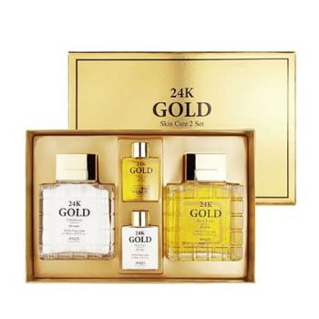 [앙쥬] 24K 골드 남성용화장품 옴므 2종+휴대용 2종세트(쇼핑백증정)