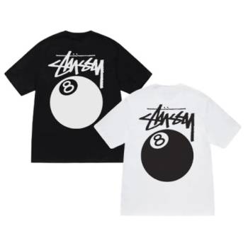 ★한정수량 창고개방! [스투시] 남녀공용 8볼 당구 반팔티 2종 택1