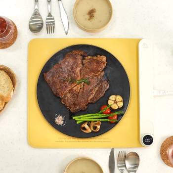 [푸드시터] 스마트 푸드워머 슬림형 인덕션 레몬옐로우 / HFS-STM-K-Y