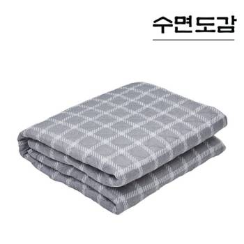 [수면도감] 프리미엄 화이트체크 카본 탄소 워셔블 전기요 싱글 HL-CP1005
