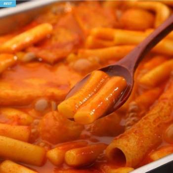 [3초떡볶이] 리뷰 말랑 떡볶이 특가전 보통맛/매운맛 200g(어묵사리,김말이,잡채만두)