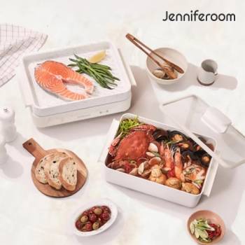 [제니퍼룸] 2in1 멀티 전기그릴+4리터 전골팬+그릴팬 풀패키지