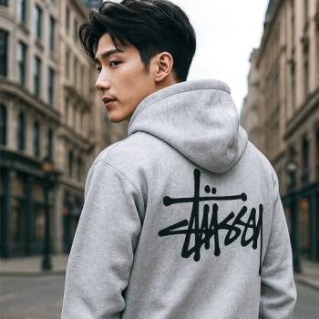 [마진포기] 스투시 시그니처 베이직 백로고 후드티 / 심플로고 후드집업