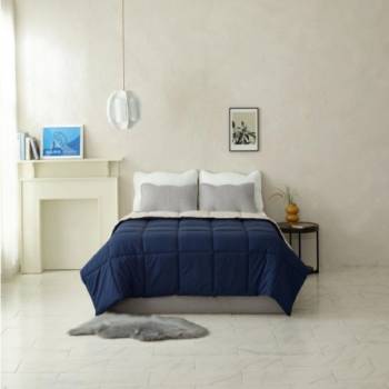 [샬리프] NEW 청하 양모 이불 (네이비-아이보리 양면) 180*210cm