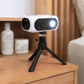 초가성비 빔★[오브룸] 미니 휴대용 빔프로젝터 OV-BP01 캠핑용 삼각대 증정