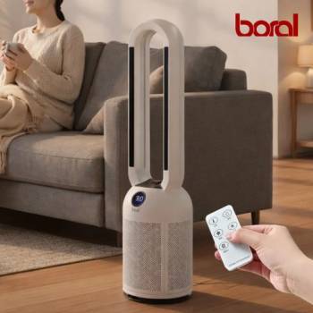 신상입고 [보랄]  데일리 날개 없는 PTC 온풍 히터 (리모컨형) BR-T605HF