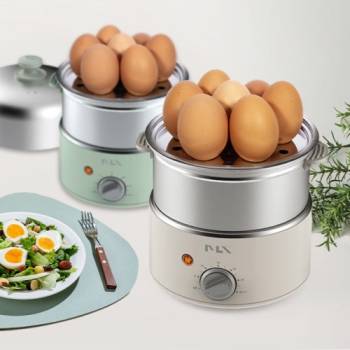 [미라스] 다이얼 2단 스텐 계란찜기 MS-600SA