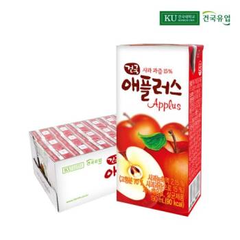 건국유업 애플러스 190ml 24팩