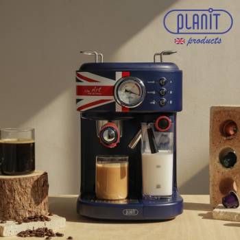 [플랜잇] 홈카페프레소 3in1 커피머신 유니온잭블루 PCM-GF21BL