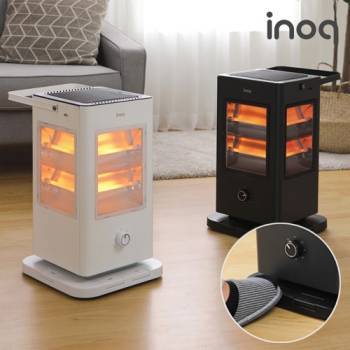 [이노크아든] 타이머형 발터치 오방 전기난로 IA-i93 (화이트/블랙)