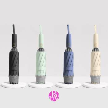 무료배송★ [버브] 거꾸로 접어 차량,실내 빗물방지, 파스텔톤 원버튼 3단 완전자동 양우산 3RU-01