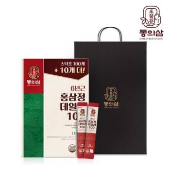 [동의삼] 6년근 홍삼정 데일리100 (10g x 110포) 쇼핑백포함