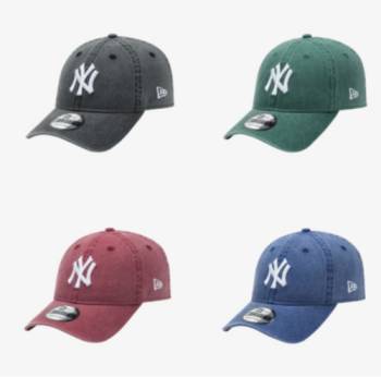 [MLB] 뉴욕 양키스 피그먼트 애시드 워싱 언스트럭쳐 볼캡