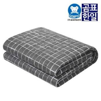 [곰표한일] 무자계 워셔블 안심 탄소매트 스퀘어그레이_싱글