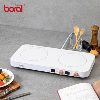 활용도 만점★보랄 2구 와이드 인덕션 BR-118TWD (화이트)