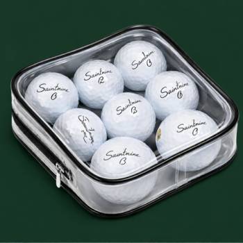 [세인트나인] 프리미엄 로스트볼 골프공 AB+ 실속형 비재생 화이트/ 파우치(8구)+벌크(10구)